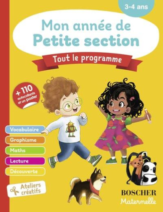 Mon année de petite section 3-4 ans.  110 autocollants et un poster, Edition 2024