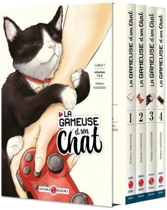 La gameuse et son chat : Coffret en 4 volumes : Tome 1 à 4