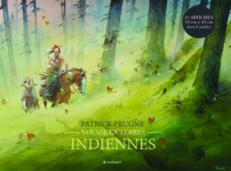 Voyage en terres indiennes. Carnet de 15 posters détachables