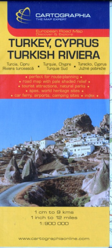 Cartographia-Turkey_Cyprus_Turkish_Riviera_1_900_000-9789633525128_0