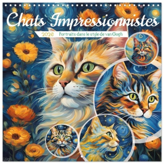 HEILAND_SABINE-CHATS_IMPRESSIONNISTES_CALENDRIER_MURAL_-_PORTRAITS_ARTISTIQUES_DE_NOS_P-9783457917244_0