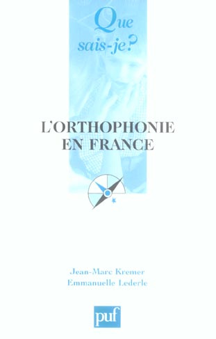 Kremer_Jean-Marc_Lederl_Emmanuelle-L_orthophonie_en_France-9782130553199_0