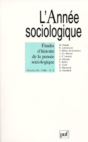 Marcel_Jean-Christophe_Valade_Bernard_Letontur-L_ANNEE_SOCIOLOGIQUE_VOLUME_48_NUMERO_2_1998_ETUDES_D_HISTOIRE_DE_LA_PENSEE_SOCIOLOGIQUE-9782130491613_0