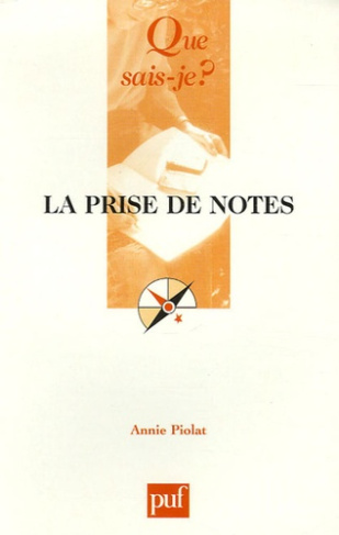 Piolat_Annie-La_prise_de_notes._2e_dition-9782130551317_0