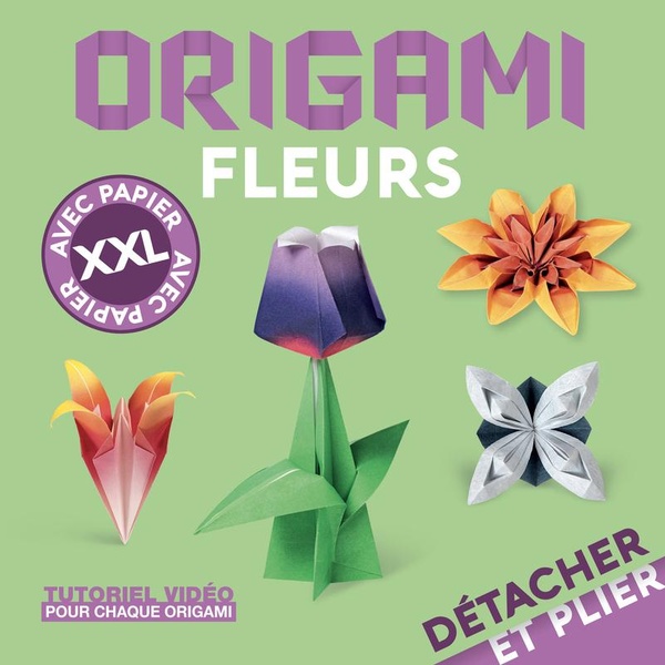 Origami fleurs. Avec papier XXL