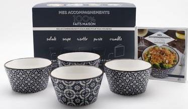 Mes accompagnements 100% faits maison. Avec 4 bols en céramique