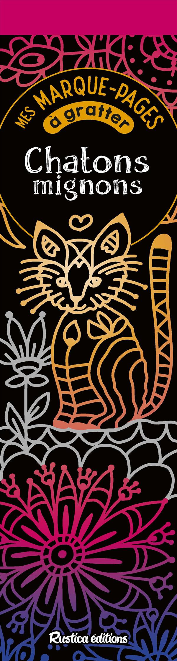 Chatons mignons. Avec un grattoir