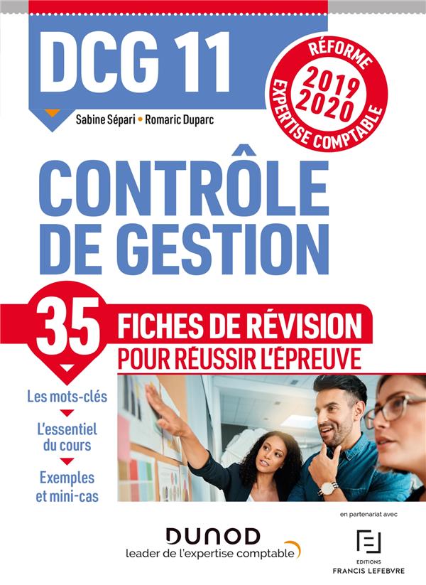 Contrôle de gestion DCG 11. Fiches de révision, Edition 2019-2020