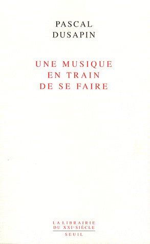 Une musique en train de se faire