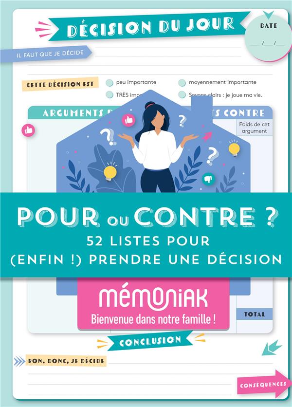 Pour ou contre ? 52 listes pour (enfin !) prendre une décision