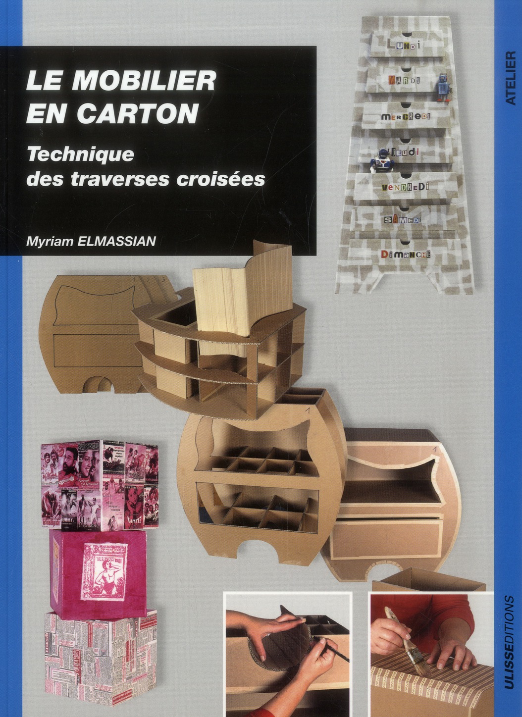 Le mobilier en carton. Technique des traverses croisées