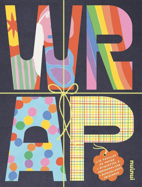Wrap ! Avec 15 feuilles de papier, étiquettes à personnnaliser, autocollants originaux