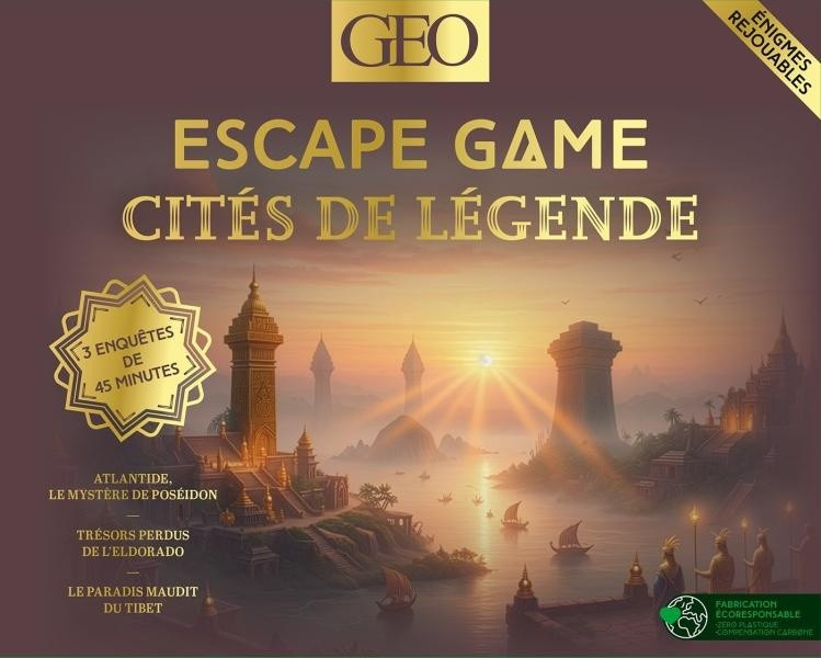 Escape Game Cités de légende. 3 enquêtes de 45 minutes