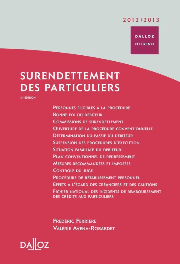 Surendettement des particuliers. Edition 2012