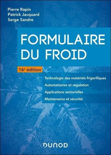 Formulaire du froid. 16e édition
