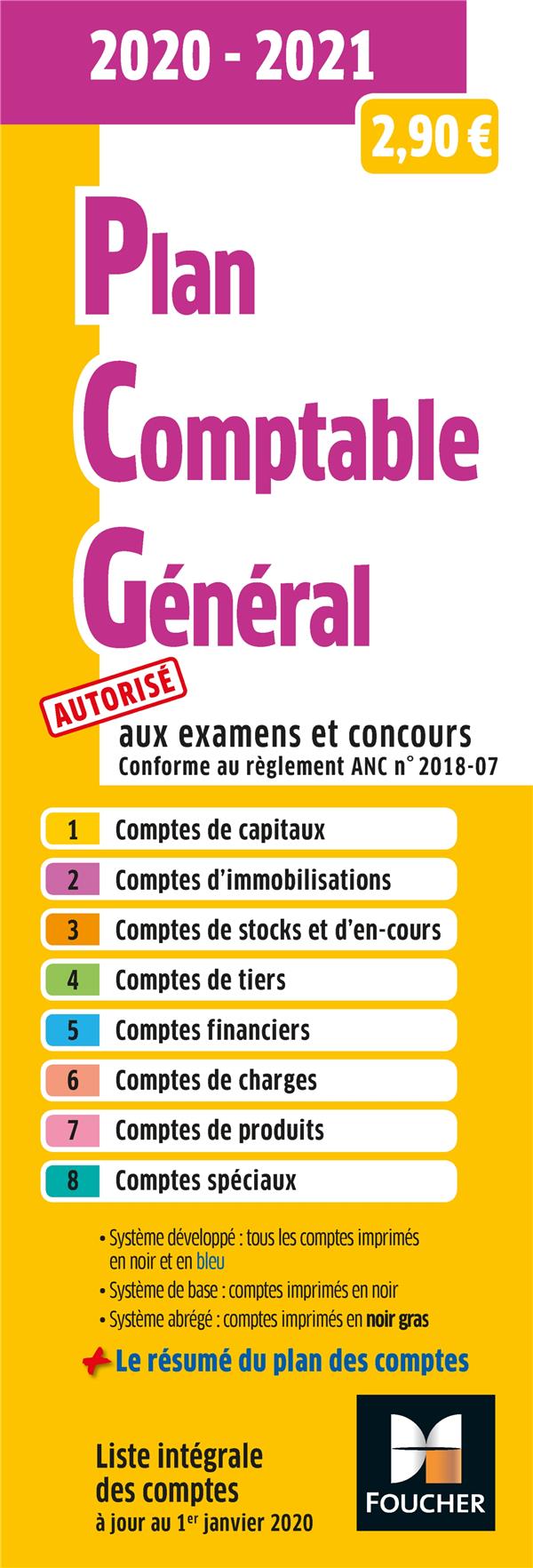 Plan comptable général. Edition 2020-2021