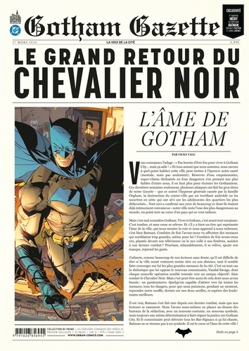 Gotham Gazette : Le grand retour du Chevalier Noir