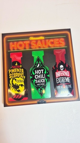 Chaussettes Hot Sauces. Coffret de 3 paires