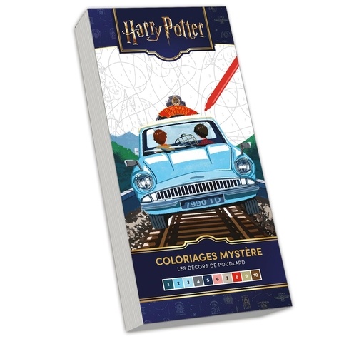 HARRY POTTER - MARQUE-PAGES XXL - COLORIAGES MYSTERES - LES DECORS DE POUDLARD