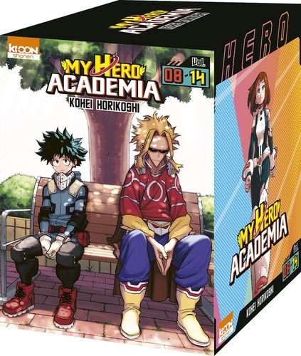 My Hero Academia Tomes 8 à 14 : Momo Yaoyorozu : l'envol ; My hero ; All for one ; La fin du commenc