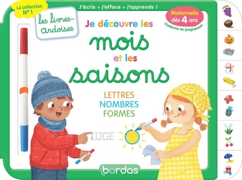 Je découvre les mois et les saisons. Avec 1 feutre effaçable 2 couleurs
