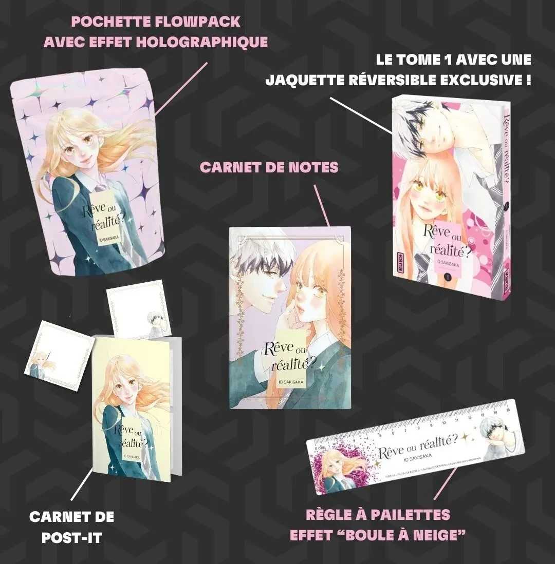 Rêve ou réalité ? Tome 1 : Avec 1 pochette, 1 jaquette réversible exclusive, 1 carnet de notes, 1 ca