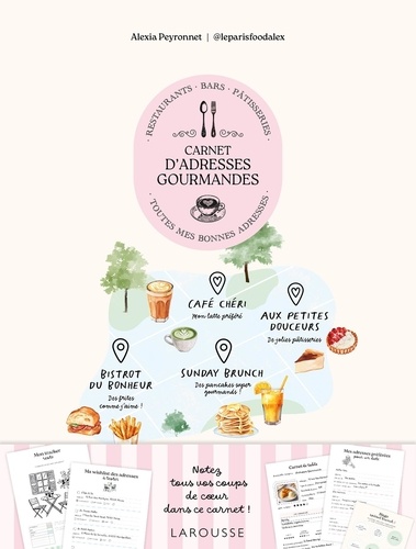 Carnet d'adresses gourmandes. Restaurants, bars, pâtisseries. Toutes mes bonnes adresses