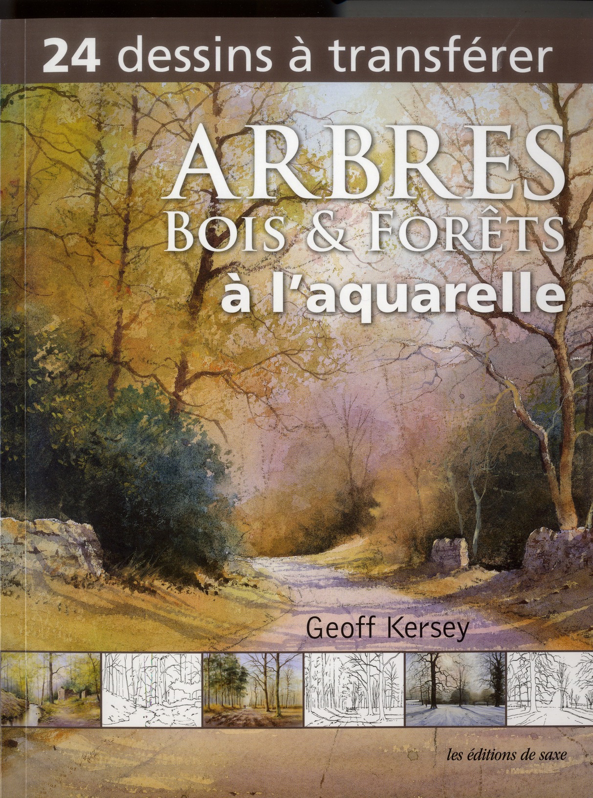 Arbres, bois et forêts à l'aquarelle