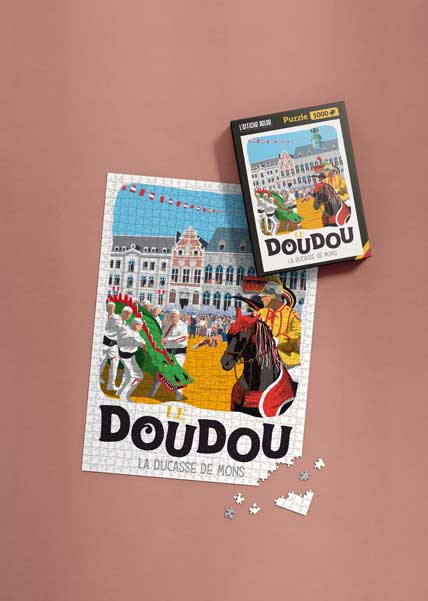 LE DOUDOU Puzzle. Ducasse de Mons