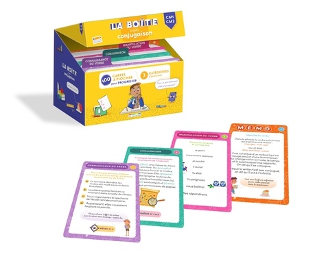 La boîte à défis conjugaison CM1-CM2. 100 cartes à piocher pour progresser
