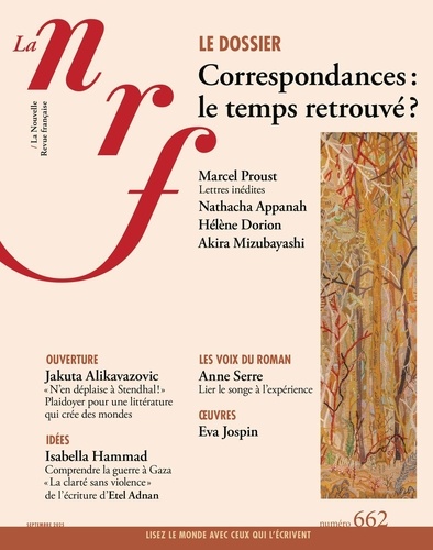 La Nouvelle Revue Française N° 662, septembre 2025 : Correspondances : le temps retrouvé ?