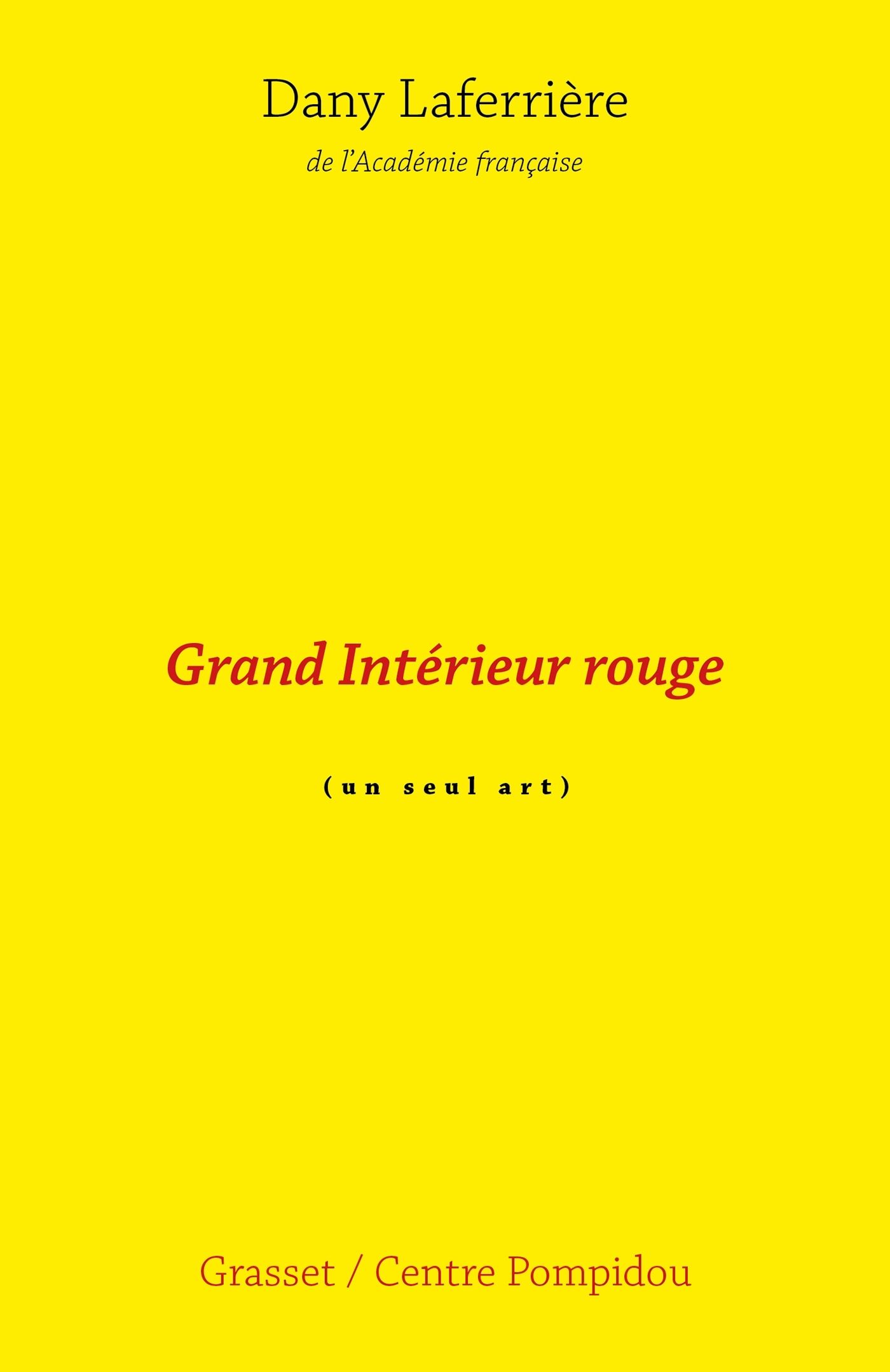 Grand intérieur rouge. (Un seul art)