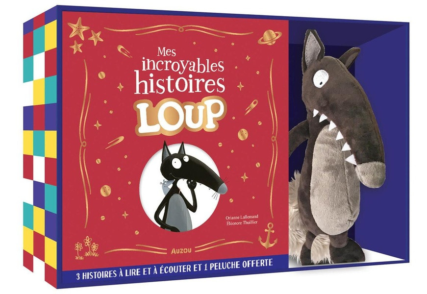 Mes incroyables histoires de Loup. Coffret avec 3 histoires et 1 peluche offerte