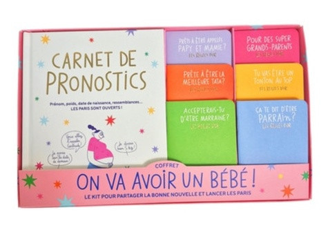Coffret on va avoir un bébé. Le kit pour annoncer la bonne nouvelle et lancer les paris