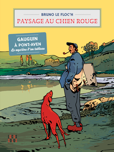 Paysage au chien rouge