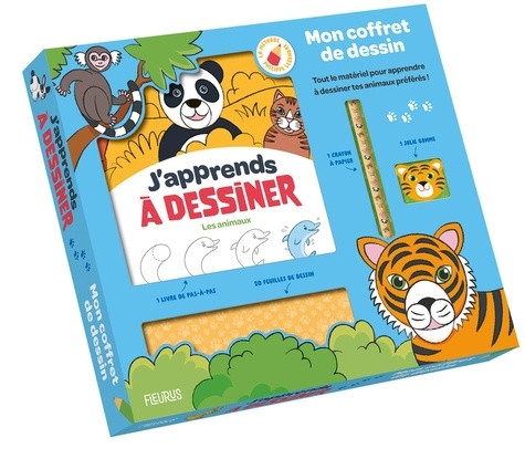 Mon coffret de dessin. J'apprends à dessiner les animaux