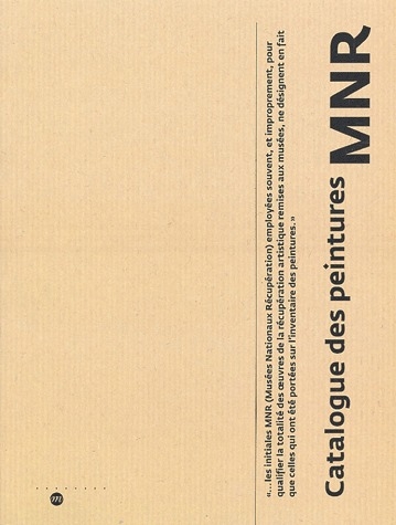Catalogue des peintures MNR