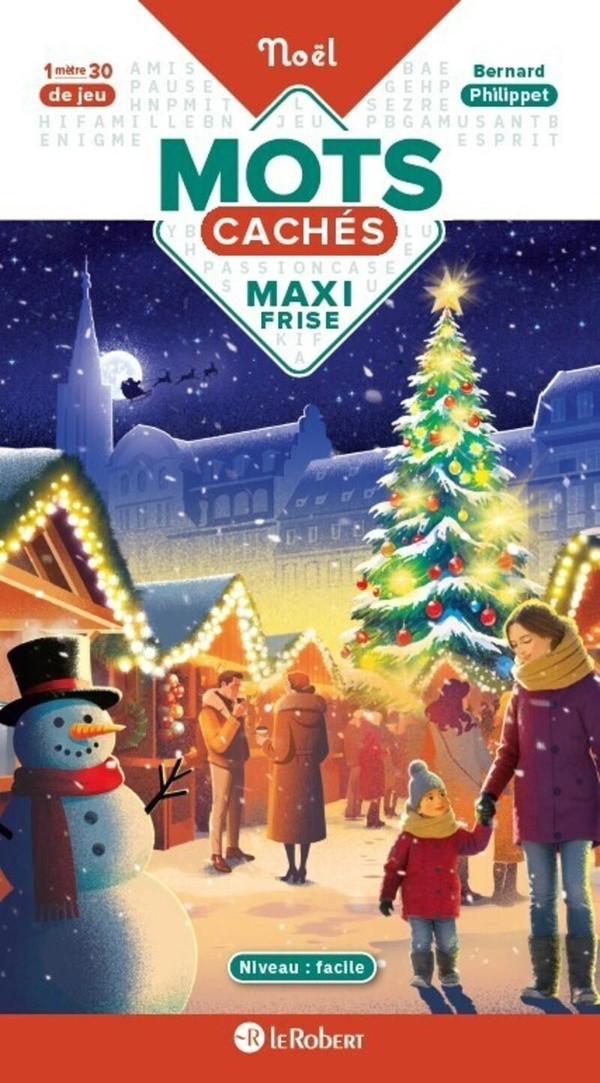 MAXI FRISE DE MOTS CACHES - NOEL