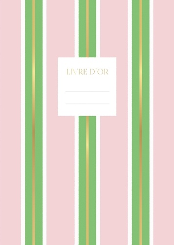 Livre d'or. Rose et Vert