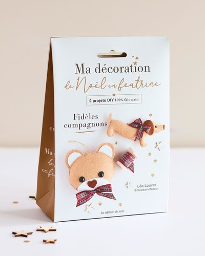 Pochette Ma décoration de Noël en feutrine. Duo Fideles compagnons