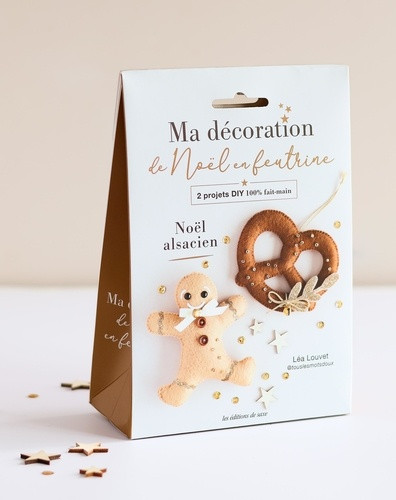 Pochette Ma décoration de Noël en feutrine : Duo Noël alsacien