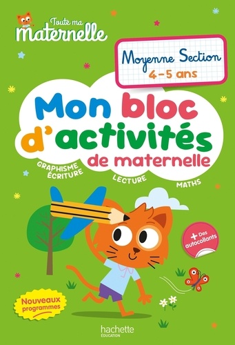 Mon bloc d'activités de maternelle Moyenne Section. Edition 2026