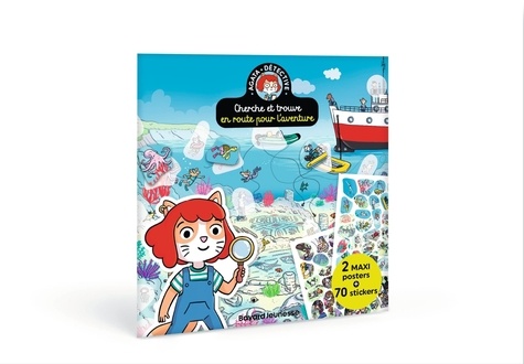 AGATA POSTERS - AVENTURE - CHERCHE & TROUVE - 2 POSTERS ET 70 STICKERS