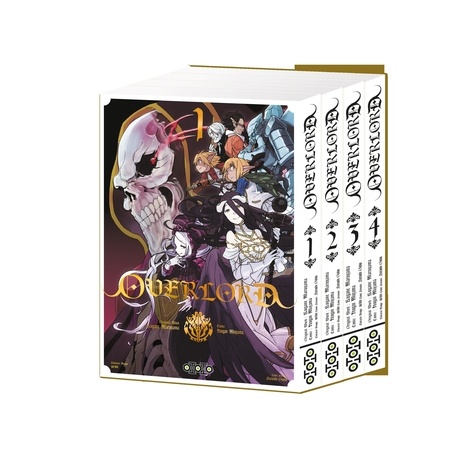 Overlord Tome 1 à 4 : Pack or en 4 volumes avec jaquettes collectors