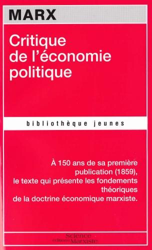 Critique de l'économie politique