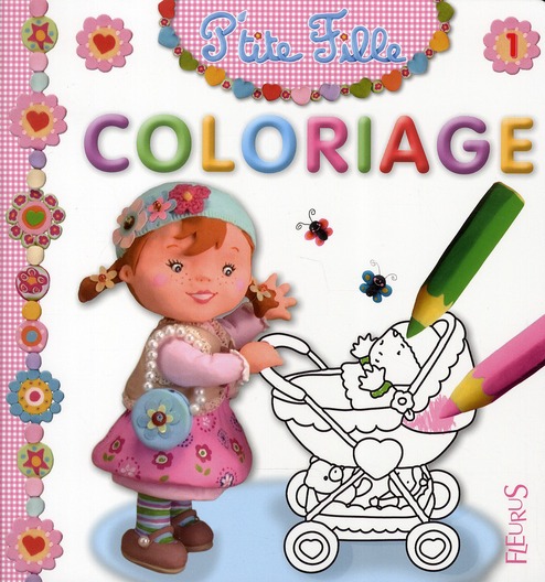 Coloriage P'tite fille. Numéro 1