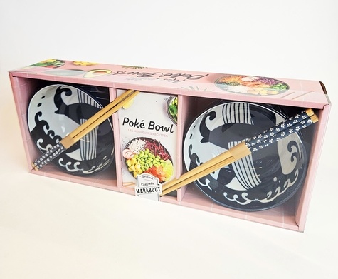Mes petits Poké Bowls. Coffret avec 2 bols, 2 paires de baguettes et 1 livre