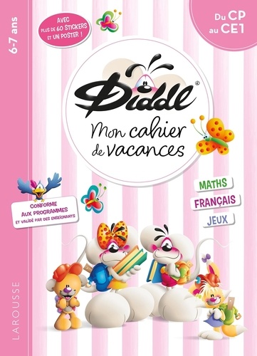 Mon cahier de vacances Diddle. Du CP au CE1, avec plus de 60 stickers et un poster !