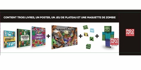 Minecraft - Le coffret expert spécial mobs. Avec 3 livres, 1 poster, 1 jeu de plateau et 1 maquette