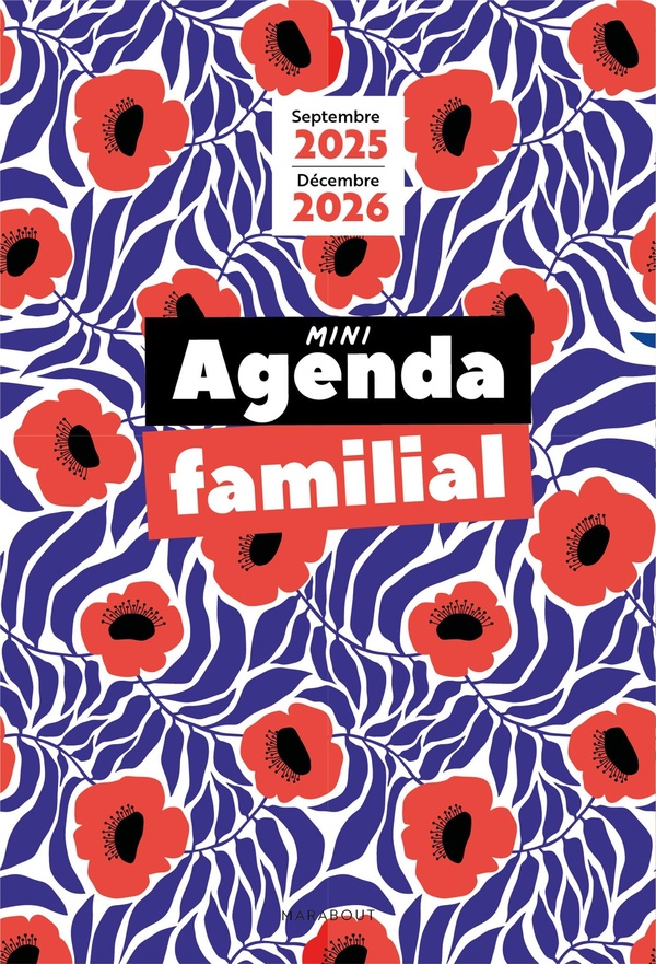 Mini agenda familial - Edition septembre 2025 - décembre 2026